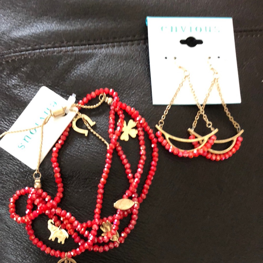 envious bracelet and earrings